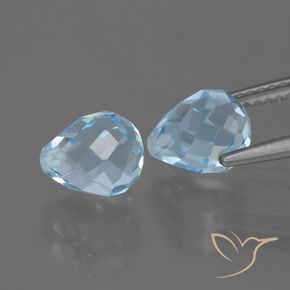 Shop natural 5.02ct Bleu ciel Topaze gems, Briolette, from Brésil at GemSelect. In stock, global shipping!