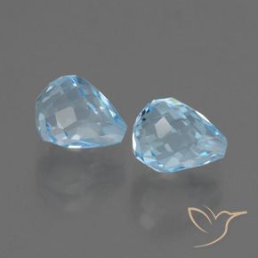 Shop natural 5.00ct Bleu ciel Topaze gems, Briolette, from Brésil at GemSelect. In stock, global shipping!