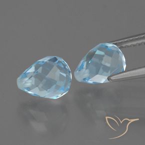 Shop natural 4.81ct Bleu ciel Topaze gems, Briolette, from Brésil at GemSelect. In stock, global shipping!