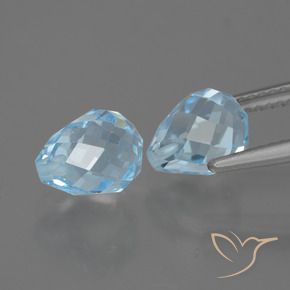 Shop natural 5.21ct Bleu ciel Topaze gems, Briolette, from Brésil at GemSelect. In stock, global shipping!