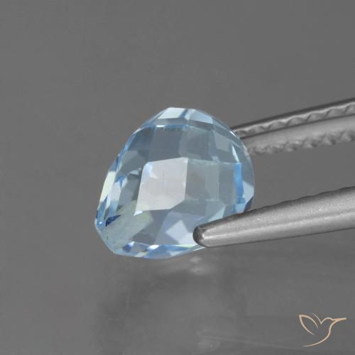 Topaze Bleu ciel naturelle Briolette, 2.32 ct, VS