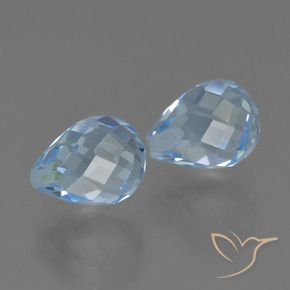 Shop natural 5.08ct Bleu ciel Topaze gems, Briolette, from Brésil at GemSelect. In stock, global shipping!