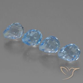 Shop natural 10.14ct Bleu ciel Topaze gems, Briolette, from Brésil at GemSelect. In stock, global shipping!