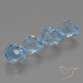 Shop natural 10.98ct Bleu Suisse Topaze gems, Briolette, from Brésil at GemSelect. In stock, global shipping!