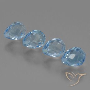 Shop natural 10.98ct Bleu Suisse Topaze gems, Briolette, from Brésil at GemSelect. In stock, global shipping!