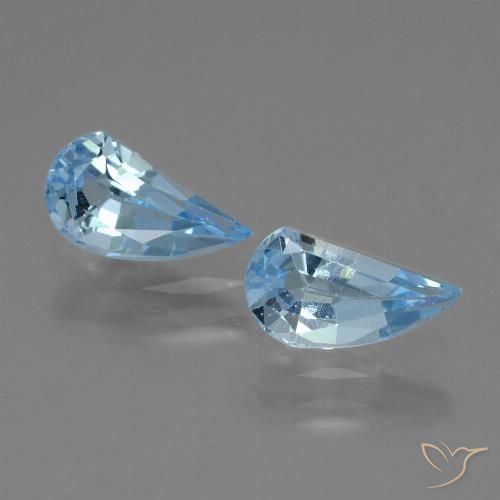2.68ctw Naturel Bleu ciel Topaze, Fantaisie, VVS-VS