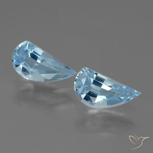 2.69ctw Naturel Bleu ciel Topaze, Fantaisie, VVS-VS