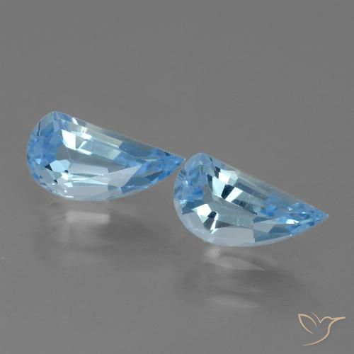 2.68ctw Naturel Bleu ciel Topaze, Fantaisie, VVS-VS