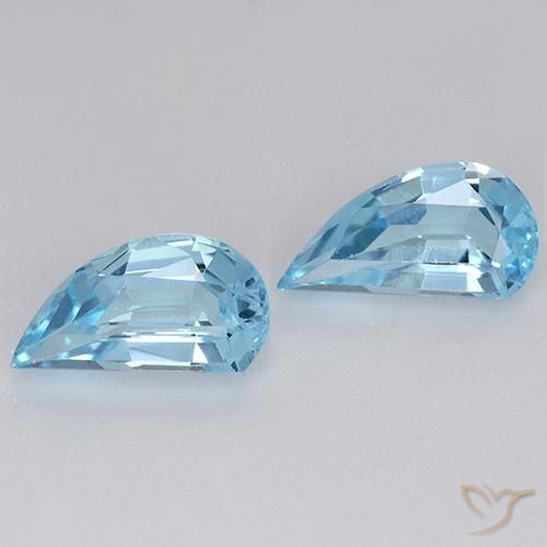 2.84ctw Naturel Bleu ciel Topaze, Fantaisie, VVS-VS