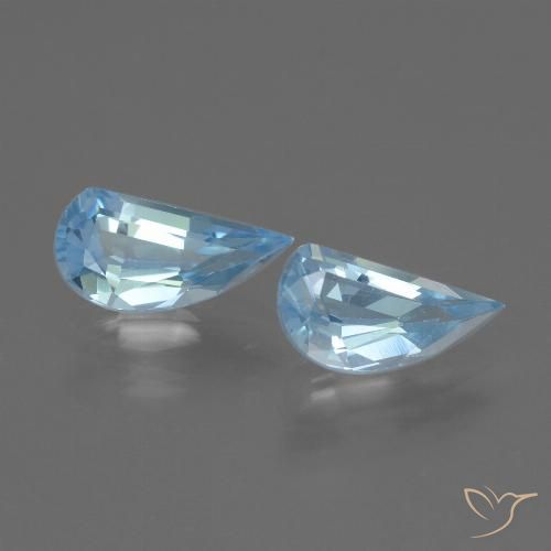 2.51ctw Naturel Bleu ciel Topaze, Fantaisie, VVS-VS