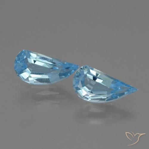 2.59ctw Naturel Bleu ciel Topaze, Fantaisie, VVS-VS
