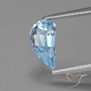 Topaze Bleu ciel naturelle Fantaisie, 1.39 ct, VVS-VS