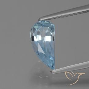 Topaze Bleu ciel naturelle Fantaisie, 1.32 ct, VVS-VS