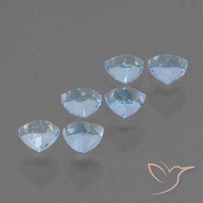 Achetez naturel 1.86ct Bleu ciel Topaze gems, Trillion, En provenance Brésil chez GemSelect. En stock, livraison internationale!