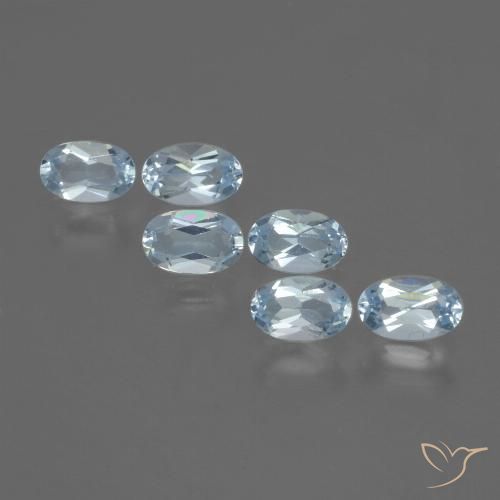 1.68ctw Naturel Bleu ciel Topaze, ovale, VVS-VS
