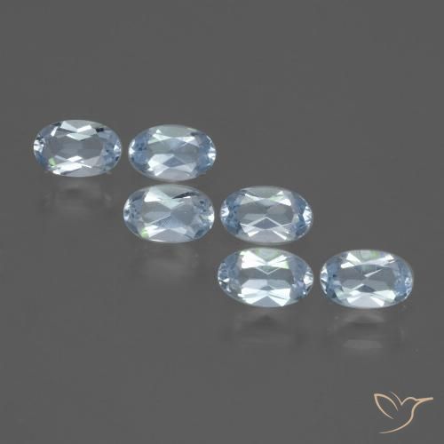 1.66ctw Naturel Bleu ciel Topaze, ovale, VVS-VS
