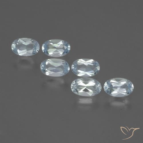 1.69ctw Naturel Bleu ciel Topaze, ovale, VS