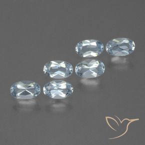 Achetez naturel 1.65ct Bleu ciel Topaze gems, Coupe ovale, En provenance Brésil chez GemSelect. En stock, livraison internationale!