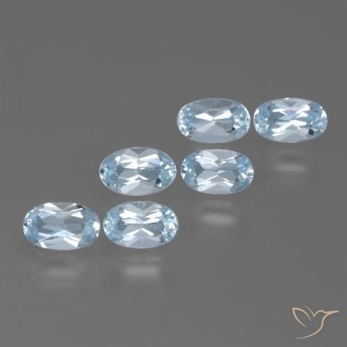 Achetez naturel 1,84ct bleue topaze gems, coupe ovale, en provenance brésil chez gemselect. en stock, livraison internationale!
