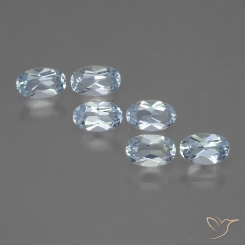 1.76ctw Naturel Bleu ciel Topaze, ovale, VVS-VS
