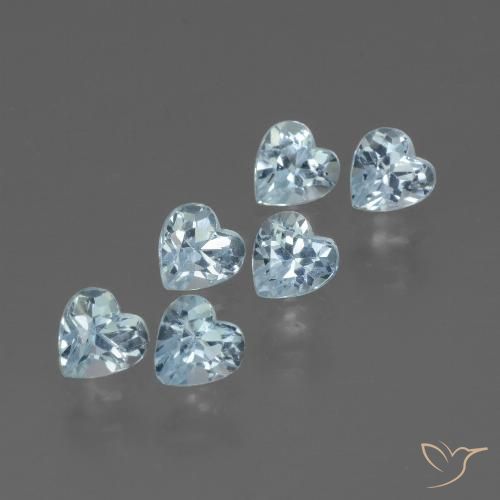 Achetez naturel 2.12ct Bleu ciel Topaze gems, Forme de coeur, En provenance Brésil chez GemSelect. En stock, livraison internationale!