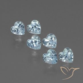 Achetez naturel 2.12ct Bleu ciel Topaze gems, Forme de coeur, En provenance Brésil chez GemSelect. En stock, livraison internationale!