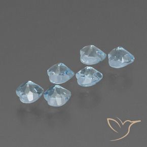 Achetez naturel 2.12ct Bleu ciel Topaze gems, Forme de coeur, En provenance Brésil chez GemSelect. En stock, livraison internationale!