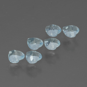 Achetez naturel 1.71ct Bleu ciel Topaze gems, Forme de coeur, En provenance Brésil chez GemSelect. En stock, livraison internationale!