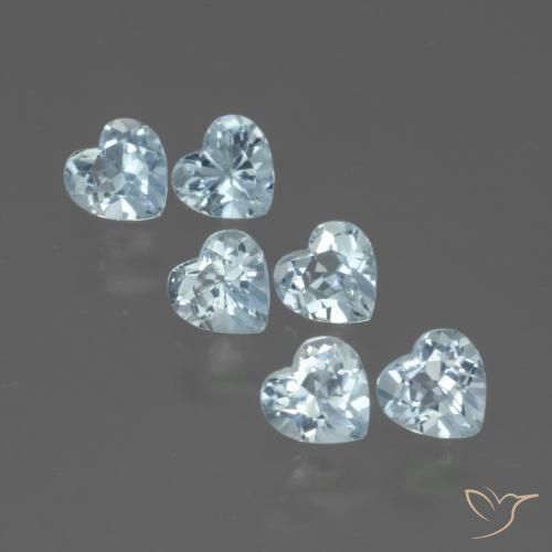Shop natural 1.66ct Bleu ciel Topaze gems, Cœur, from Brésil at GemSelect. In stock, global shipping!