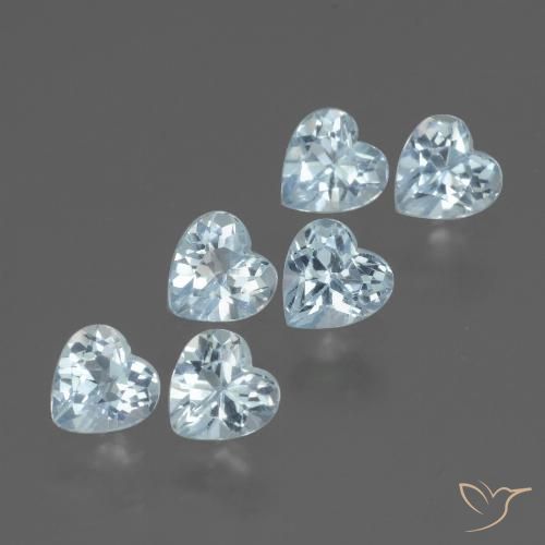 1.94ctw Naturel Bleu ciel Topaze, Cœur, VS