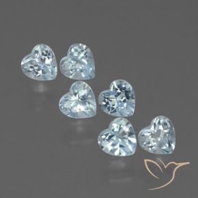 Shop natural 1.77ct Bleu ciel Topaze gems, Cœur, from Brésil at GemSelect. In stock, global shipping!