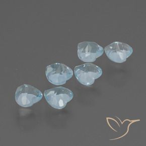 Shop natural 1.77ct Bleu ciel Topaze gems, Cœur, from Brésil at GemSelect. In stock, global shipping!