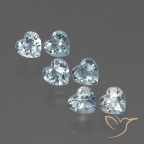 Shop natural 1.73ct Bleu ciel Topaze gems, Cœur, from Brésil at GemSelect. In stock, global shipping!