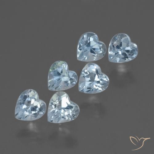 Achetez naturel 2.08ct Bleu ciel Topaze gems, Forme de coeur, En provenance Brésil chez GemSelect. En stock, livraison internationale!