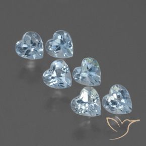 Achetez naturel 2.08ct Bleu ciel Topaze gems, Forme de coeur, En provenance Brésil chez GemSelect. En stock, livraison internationale!