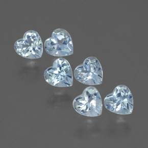 Achetez naturel 1.96ct Bleu ciel Topaze gems, Forme de coeur, En provenance Brésil chez GemSelect. En stock, livraison internationale!
