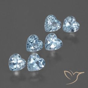 Shop natural 1.76ct Bleu ciel Topaze gems, Cœur, from Brésil at GemSelect. In stock, global shipping!