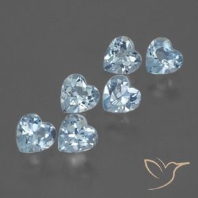 Shop natural 1.70ct Bleu ciel Topaze gems, Cœur, from Brésil at GemSelect. In stock, global shipping!