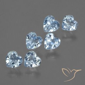 Shop natural 1.69ct Bleu ciel Topaze gems, Cœur, from Brésil at GemSelect. In stock, global shipping!