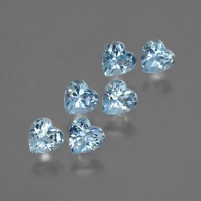 Achetez naturel 1.75ct Bleu ciel Topaze gems, Forme de coeur, En provenance Brésil chez GemSelect. En stock, livraison internationale!