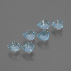 Achetez naturel 1.75ct Bleu ciel Topaze gems, Forme de coeur, En provenance Brésil chez GemSelect. En stock, livraison internationale!