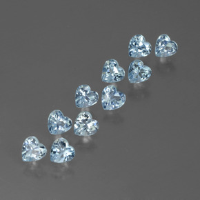 Achetez naturel 3.34ct Bleu ciel Topaze gems, Forme de coeur, En provenance Brésil chez GemSelect. En stock, livraison internationale!