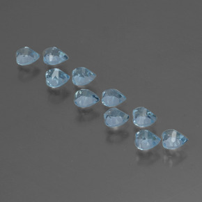 Achetez naturel 3.34ct Bleu ciel Topaze gems, Forme de coeur, En provenance Brésil chez GemSelect. En stock, livraison internationale!