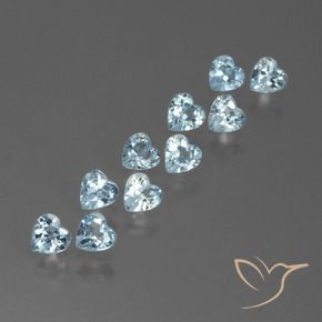 Shop natural 2.93ct Bleu ciel Topaze gems, Cœur, from Brésil at GemSelect. In stock, global shipping!