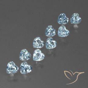 Shop natural 2.91ct Bleu ciel Topaze gems, Cœur, from Brésil at GemSelect. In stock, global shipping!