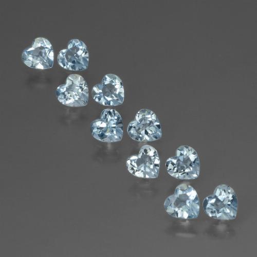 Achetez naturel 2,68ct bleue topaze gems, forme de coeur, en provenance brésil chez gemselect. en stock, livraison internationale!