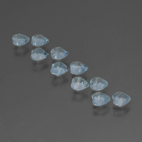Achetez naturel 2,68ct bleue topaze gems, forme de coeur, en provenance brésil chez gemselect. en stock, livraison internationale!