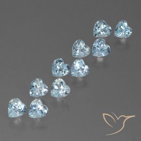 Shop natural 2.95ct Bleu ciel Topaze gems, Cœur, from Brésil at GemSelect. In stock, global shipping!