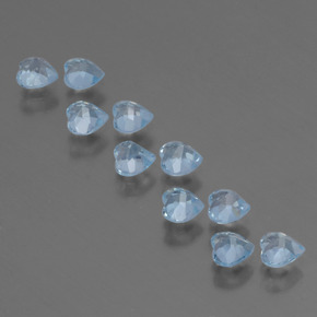 Achetez naturel 2,95ct bleue topaze gems, forme de coeur, en provenance brésil chez gemselect. en stock, livraison internationale!
