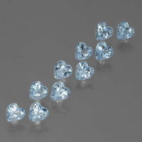 Achetez naturel 3.01ct Bleu ciel Topaze gems, Forme de coeur, En provenance Brésil chez GemSelect. En stock, livraison internationale!